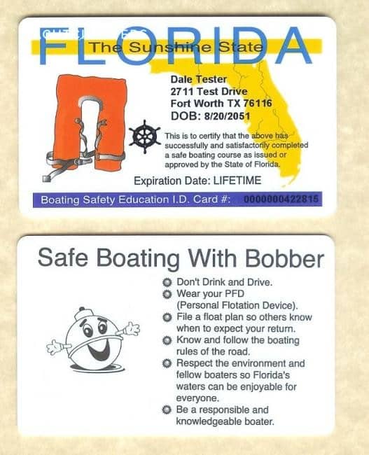 fwc License for boating. Florida safe boating identification card
