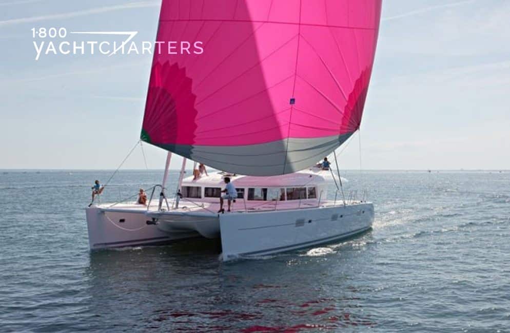 Under sail with pink sails