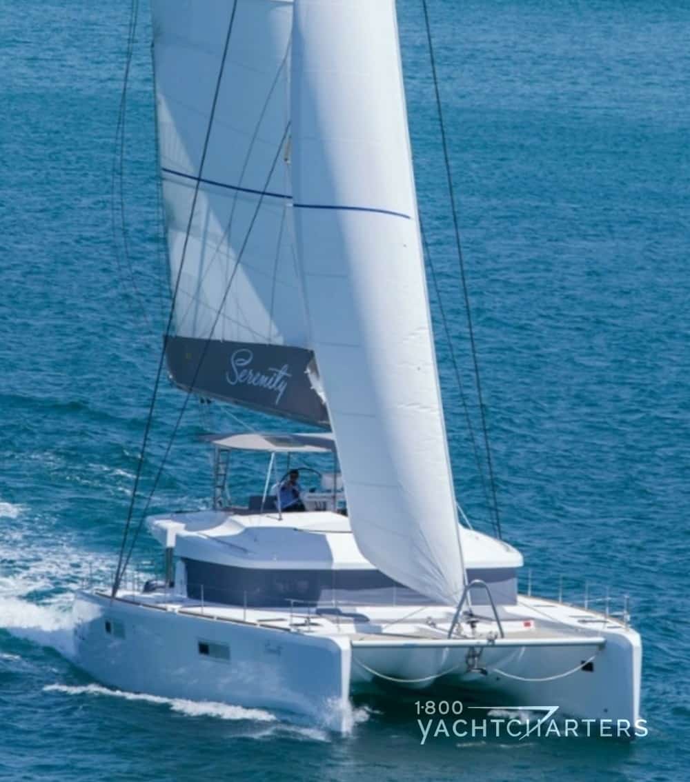 serenity yacht charters catamaran
