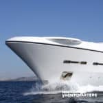 QUANTUM OF SOLACE cannes yacht charter boat bow quarter profile photograph