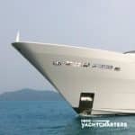 KING BABY yacht bow profile