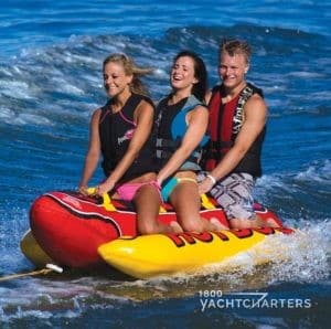 hot dog towable watersports yacht toy